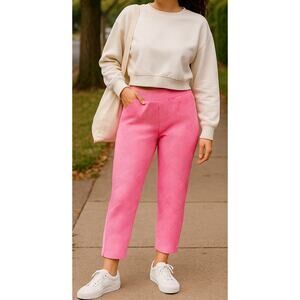 The Greii Textured Pink Sweat Pants Buttons  Size Small